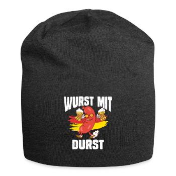 Munich Folk Festival WURST MIT DURST Lustiges - Jersey Beanie - charcoal grey - Front