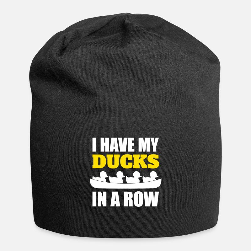 Rowing Crew Funny Rowing - Jersey Beanie - black