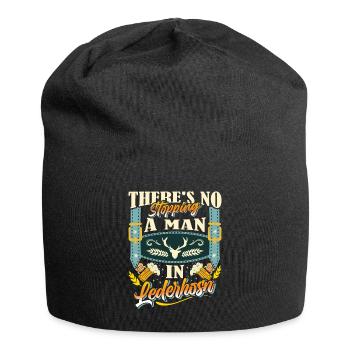 Munich Folk Festival THERE'S NO STOPPING A MAN IN - Jersey Beanie - black - Front