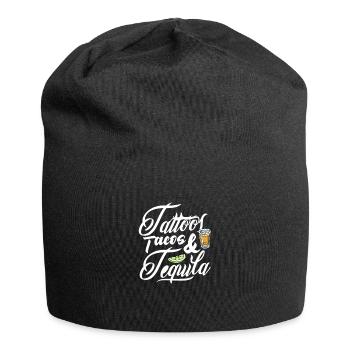 Tequila Sunrise Saufen Party Mexiko Geschenk - Jersey-Beanie - Schwarz - Vorne