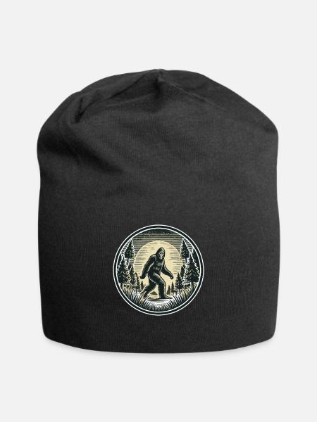 Glauben Sie Bigfoot Für Monsterliebhaber - Jersey-Beanie - Schwarz