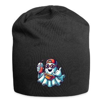 Boo-Jee Gespenst Lustiger Modischer Geist - Jersey-Beanie - Schwarz - Vorne