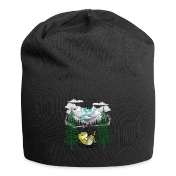 Nature Nature Lover Grenouilles Hamac - Bonnet en jersey - noir - Devant