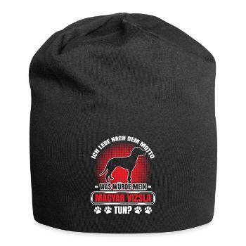 What would my Magyar Vizsla do Pointing Dog - Jersey Beanie - black - Front