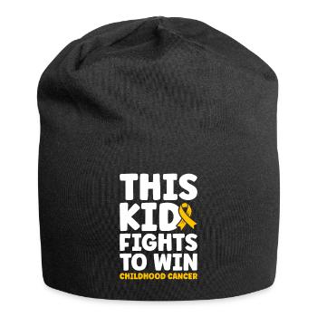 Krebs Im Kindesalter Childhood Cancer Awareness - Jersey-Beanie - Schwarz - Vorne