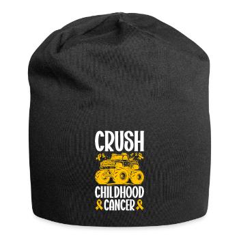 Krebs Im Kindesalter Childhood Cancer Awareness - Jersey-Beanie - Schwarz - Vorne