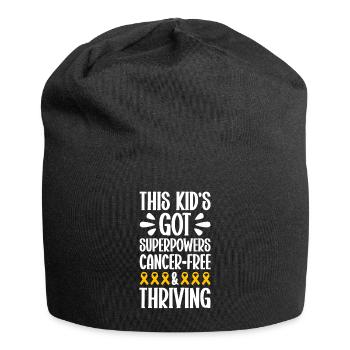 Krebs Im Kindesalter Childhood Cancer Awareness - Jersey-Beanie - Schwarz - Vorne