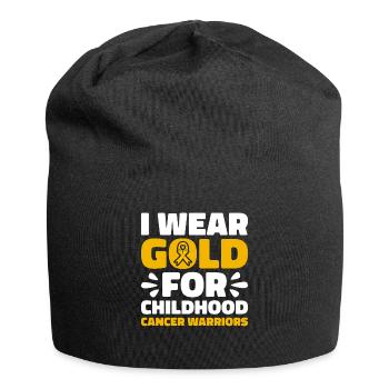 Krebs Im Kindesalter Childhood Cancer Awareness - Jersey-Beanie - Schwarz - Vorne