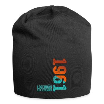 Since September 1961 Year 1961 Retro Vintage 1961 - Jersey Beanie - black - Front