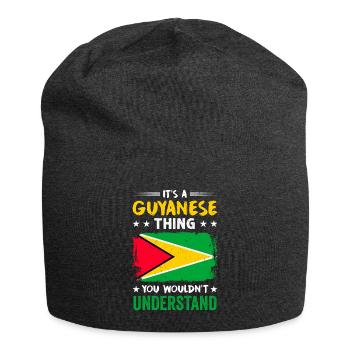Stolzer Guyanese - Jersey-Beanie - Anthrazit - Vorne
