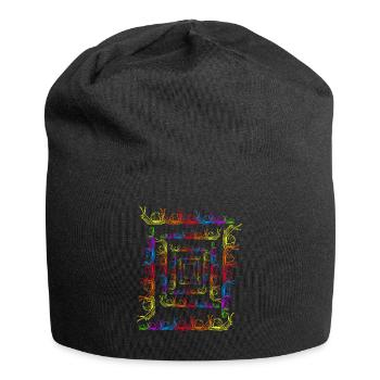 Regenbogen Schnecken LGBT Schnecke Schneckenhaus - Jersey-Beanie - Schwarz - Vorne