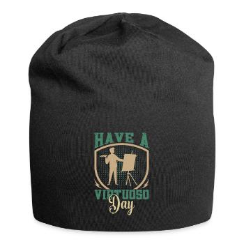 Artiste Peintre Graphique Avoir Un Cadeau De Jour Virtuose - Bonnet en jersey - noir - Devant