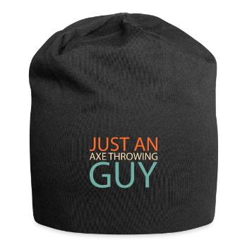 Axtwerfen Axtwerfer Just An Axe Throwing Guy - Jersey-Beanie - Schwarz - Vorne