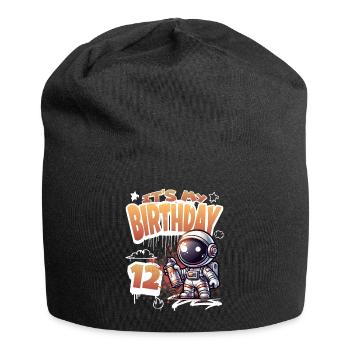 Graffiti Astronaut 12th Birthday - Jersey Beanie - black - Front