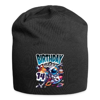 Astronaute 14e anniversaire Espace - Bonnet en jersey - noir - Devant