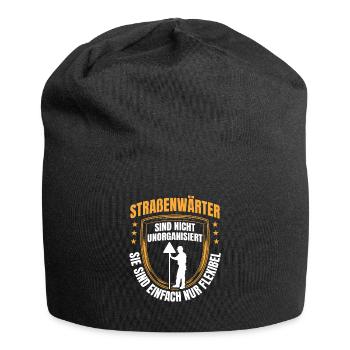 Road maintenance workers are flexible Chaussee maintenance workers - Jersey Beanie - black - Front