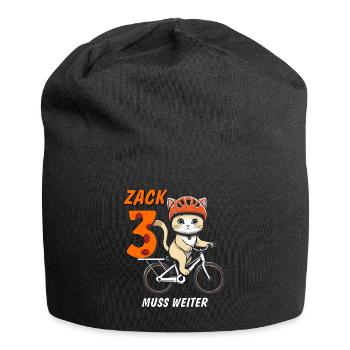 CAT BIKE MUST CONTINUE ZACK THREE - Jersey Beanie - black - Front