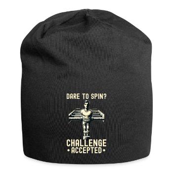 Foosball Lover Retro Foosball Guy - Jersey Beanie - black - Front