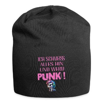 Je m’en fiche - Schmeiss alles hin werd Punk Punkrock - Bonnet en jersey - noir - Devant