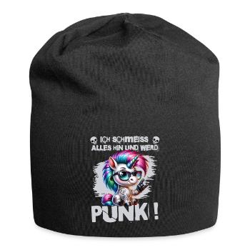 Je m’en fiche - Schmeiss alles hin werd Punk Punkrock - Bonnet en jersey - noir - Devant