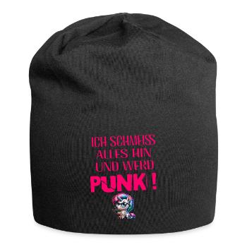 Je m’en fiche - Schmeiss alles hin werd Punk Punkrock - Bonnet en jersey - noir - Devant