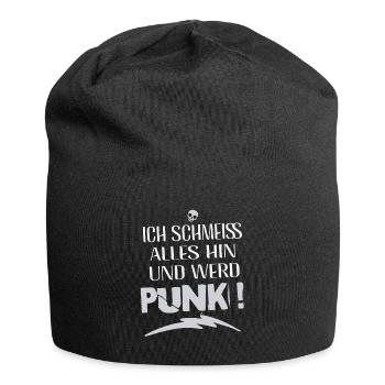 Je m’en fiche - Schmeiss alles hin werd Punk Punkrock - Bonnet en jersey - noir - Devant