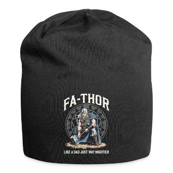 FA-THOR Comme un papa juste bien plus puissant Viking - Bonnet en jersey - noir - Devant