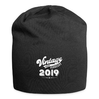 Millésime depuis Février 2019 Cadeau d’anniversaire - Bonnet en jersey - noir - Devant