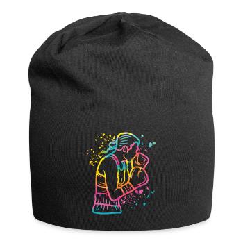 Boxing Fighter Kids Boxing Match Boxer - Jersey Beanie - black - Front