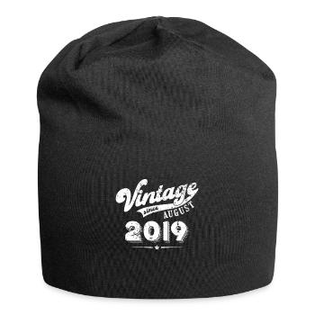 Millésime depuis août 2019 Cadeau d’anniversaire - Bonnet en jersey - noir - Devant