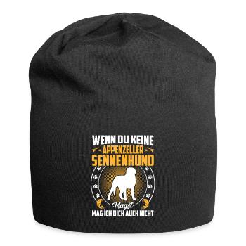 Sennenhund nicht mögen Appenzeller Sennenhund - Jersey-Beanie - Schwarz - Vorne