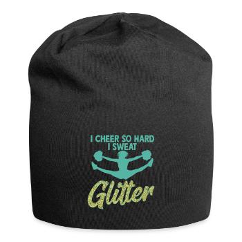 J’applaudis si fort que je transpire paillettes pom-pom girl cheerl - Bonnet en jersey - noir - Devant