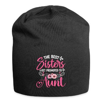 Promoted to Aunt Baby Pregnancy Announcement - Jersey-Beanie - Schwarz - Vorne
