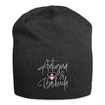 Antigua-Barbuda Île des Caraïbes Cadeau de vacances - Bonnet en jersey - charbon - Devant