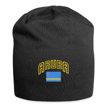 Aruba Caribbean Summer Ocean Beach Gift - Jersey Beanie - black - Front