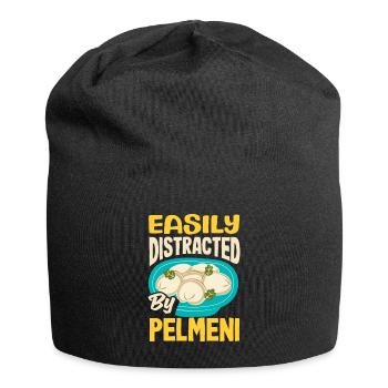 Russian pelmeni Russian dumplings - Jersey Beanie - black - Front
