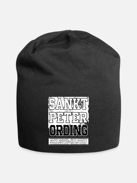 Sankt Peter Ording - Jersey-Beanie - Schwarz