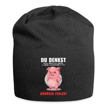 Pig Tshirt Funny Funny Humor Women Cute - Jersey Beanie - black - Front