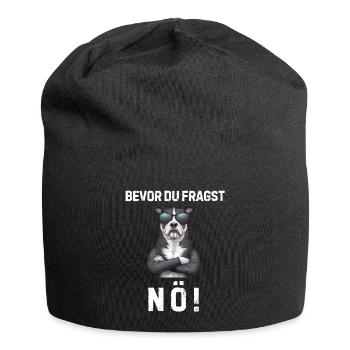 Dog Tshirt Funny Funny Humor Sarcasm Laughter - Jersey Beanie - black - Front