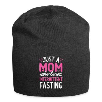 Intermittierendes Fasten Abnehmen - Jersey-Beanie - Anthrazit - Vorne