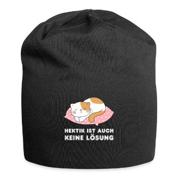 Irony Tshirt Funny Funny Humor Sarcasm Laughter - Jersey Beanie - black - Front