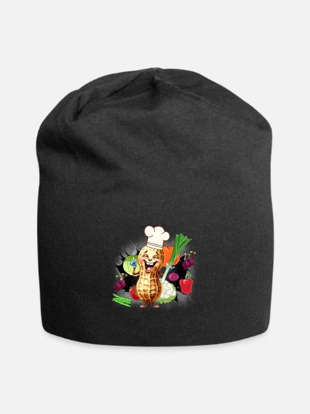 Koch Köchin Köche Gemüse Küche - Jersey-Beanie - Schwarz