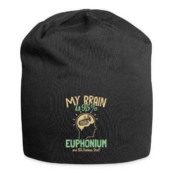 Mon cerveau est composé à 95% d’euphonium euphoniste euphoniste - Bonnet en jersey - noir - Devant