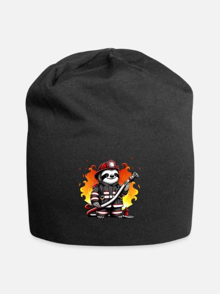 Pompier paresseux Pompier Pompiers Pompiers professionnels - Bonnet en jersey - noir