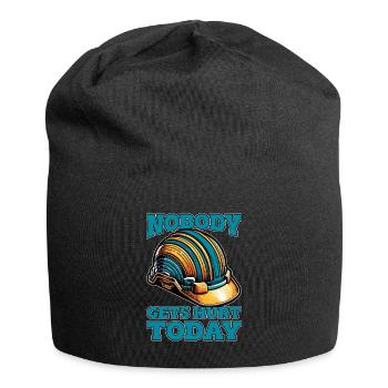 Safety Officer Nobody Gets Hurt Public Safety - Jersey Beanie - black - Front