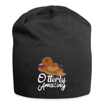 Otterly Amazing Alaska Wildlife Sea Otter - Jersey-Beanie - Schwarz - Vorne