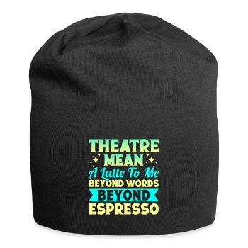 Théâtre musical Mean Beyond Words Espresso Gift - Bonnet en jersey - noir - Devant