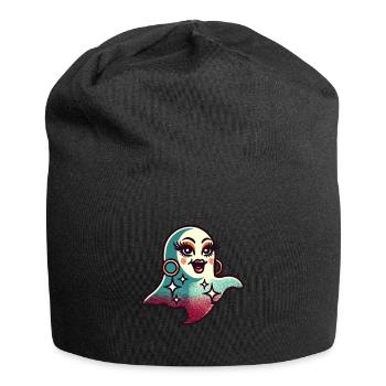 Lustiges Glamour Ghoul Auffälliges Halloween - Jersey-Beanie - Schwarz - Vorne