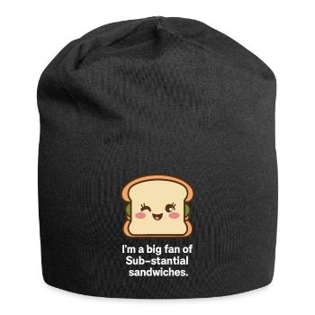 Sub Daily Sandwich Funny Toast Pain Cadeau - Bonnet en jersey - noir - Devant