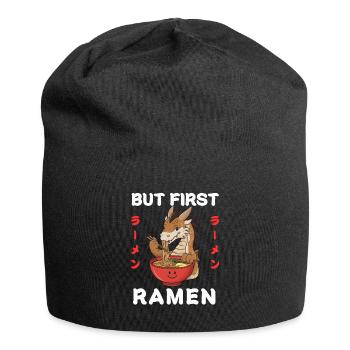 Ramen Nouilles Chibi Asie Dragon Nouilles Soupe Anime - Bonnet en jersey - noir - Devant